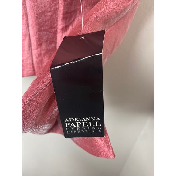 VINTAGE ADRIANNA PAPELL JACKET 12 FRILLY FEMININE RUFFLE IRIDESCENT PINK BLAZER - Picture 4 of 15